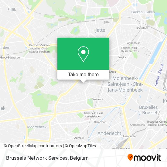 Brussels Network Services map