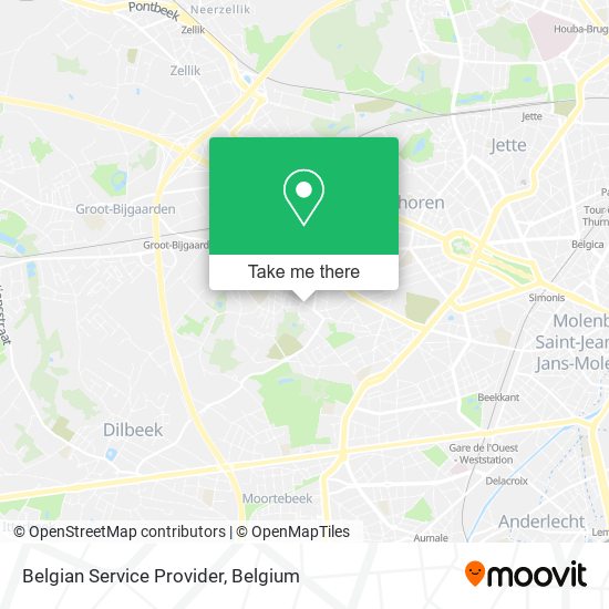 Belgian Service Provider map