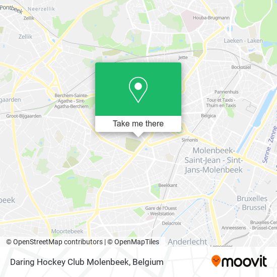 Daring Hockey Club Molenbeek map