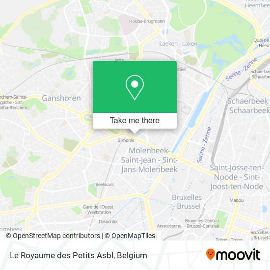 Le Royaume des Petits Asbl map
