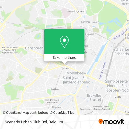 Scenario Urban Club Bxl map