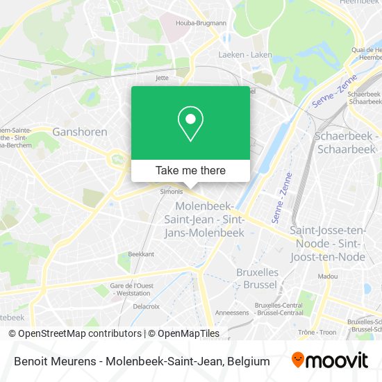 Benoit Meurens - Molenbeek-Saint-Jean map