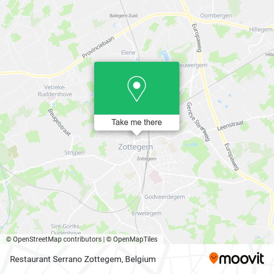 Restaurant Serrano Zottegem plan