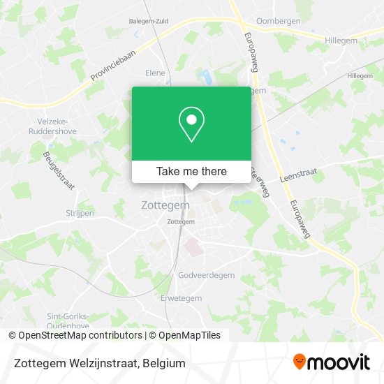 Zottegem Welzijnstraat map