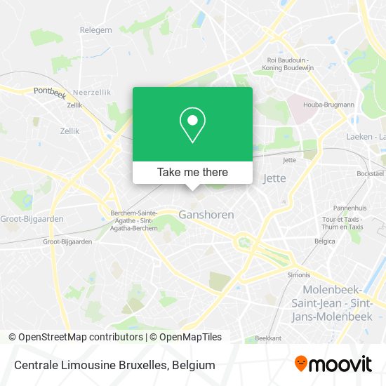 Centrale Limousine Bruxelles map