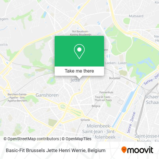 Basic-Fit Brussels Jette Henri Werrie plan