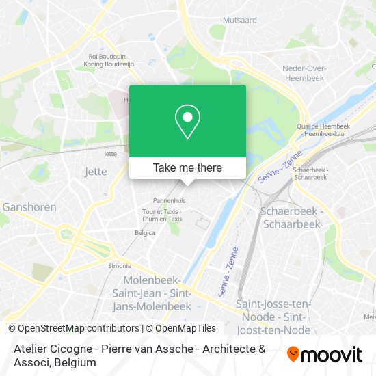Atelier Cicogne - Pierre van Assche - Architecte & Associ map