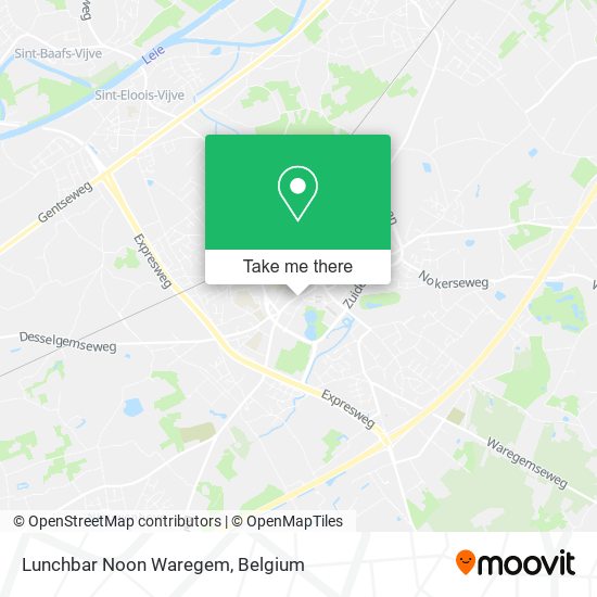 Lunchbar Noon Waregem map