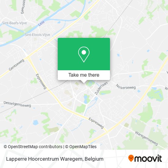 Lapperre Hoorcentrum Waregem map