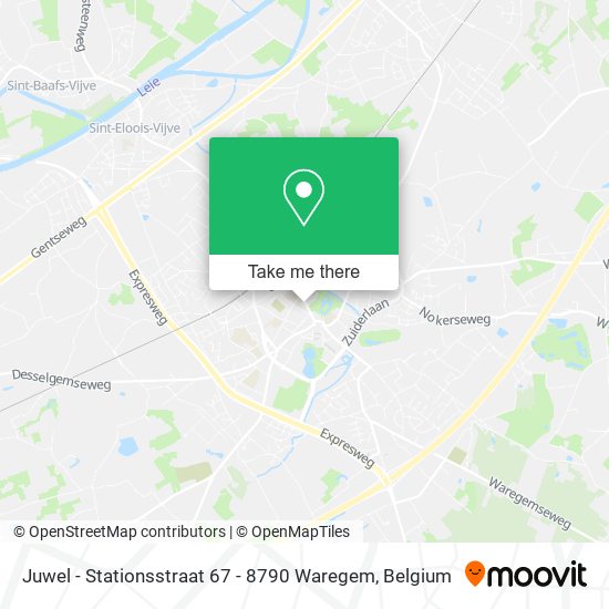 Juwel - Stationsstraat 67 - 8790 Waregem plan