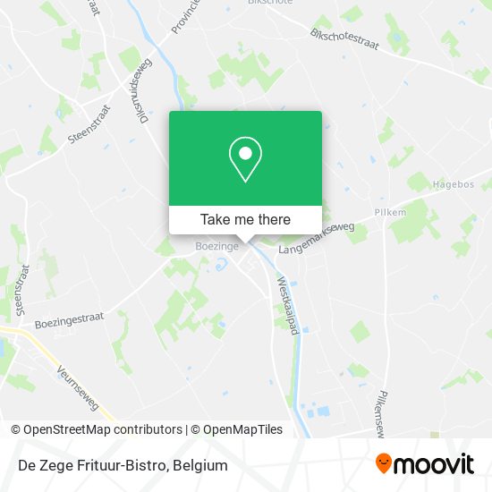 De Zege Frituur-Bistro plan