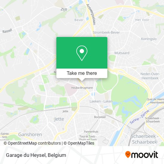 Garage du Heysel map