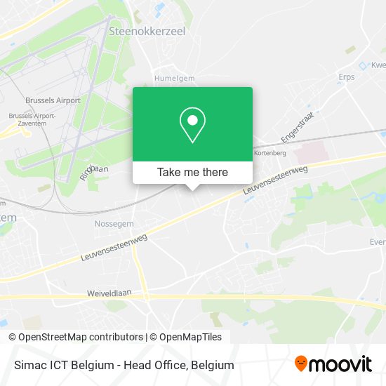 Simac ICT Belgium - Head Office map