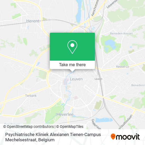 Psychiatrische Kliniek Alexianen Tienen-Campus Mechelsestraat map