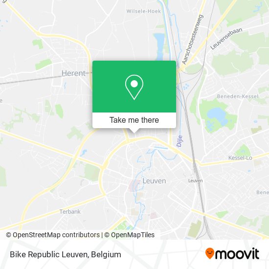 Bike Republic Leuven map