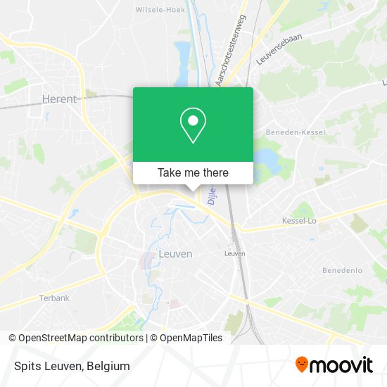 Spits Leuven map