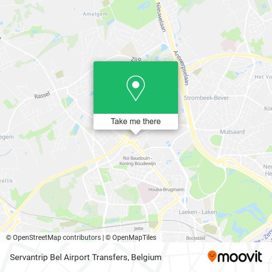 Servantrip Bel Airport Transfers map