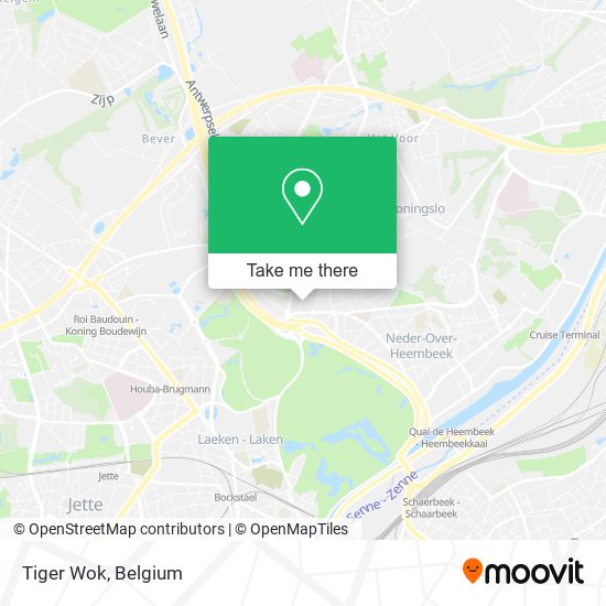 Tiger Wok map