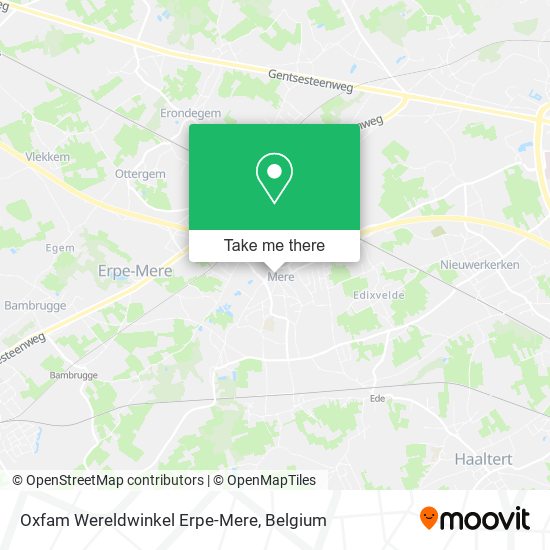 Oxfam Wereldwinkel Erpe-Mere map