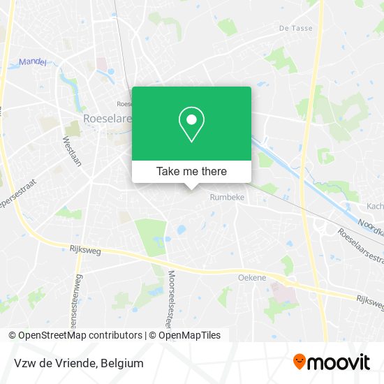 Vzw de Vriende map