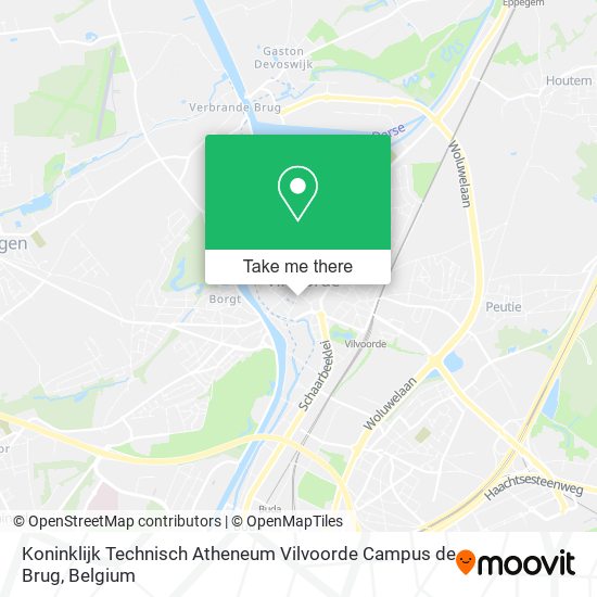 Koninklijk Technisch Atheneum Vilvoorde Campus de Brug map