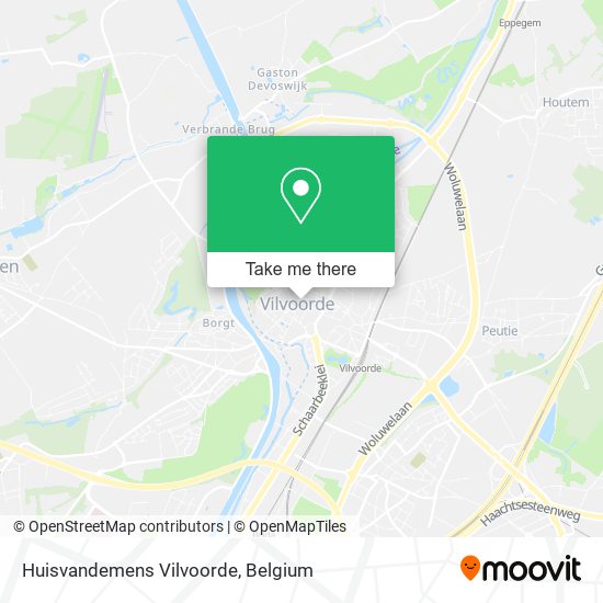 Huisvandemens Vilvoorde map