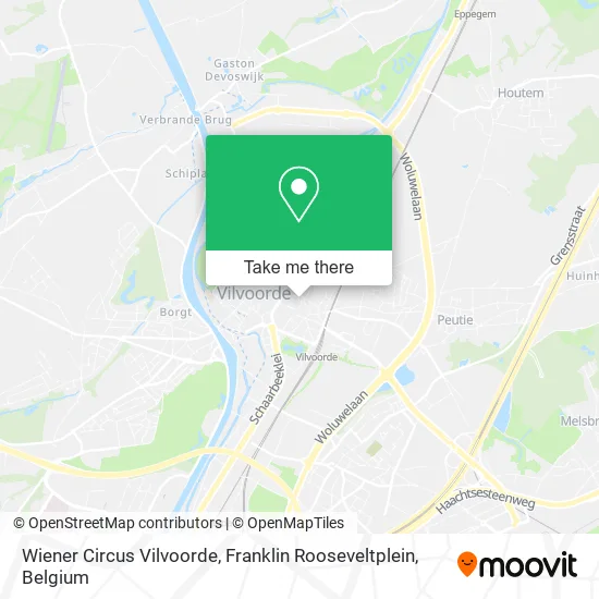 Wiener Circus Vilvoorde, Franklin Rooseveltplein map