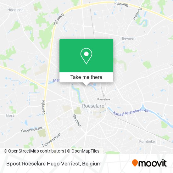 Bpost Roeselare Hugo Verriest map