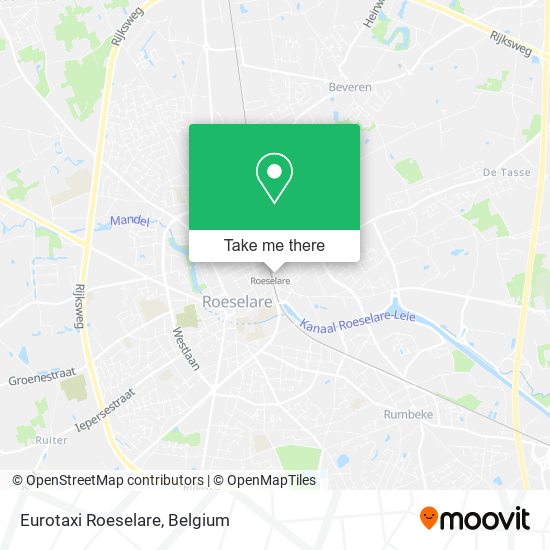 Eurotaxi Roeselare map