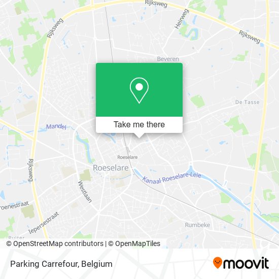 Parking Carrefour map