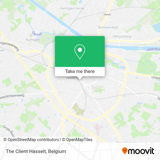 The Client Hasselt map