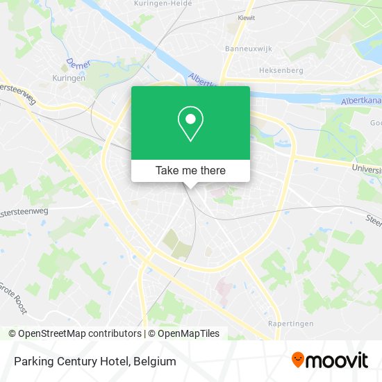 Parking Century Hotel map