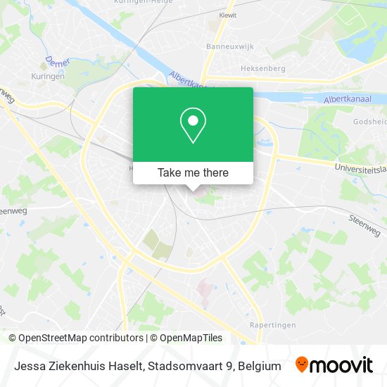 Jessa Ziekenhuis Haselt, Stadsomvaart 9 map