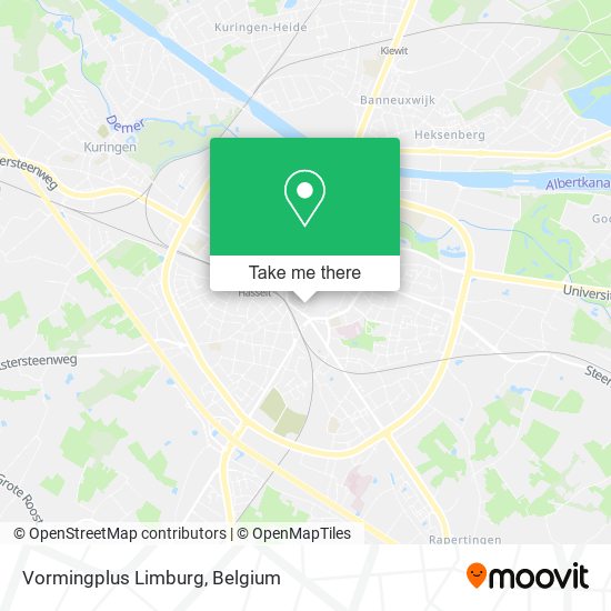 Vormingplus Limburg map
