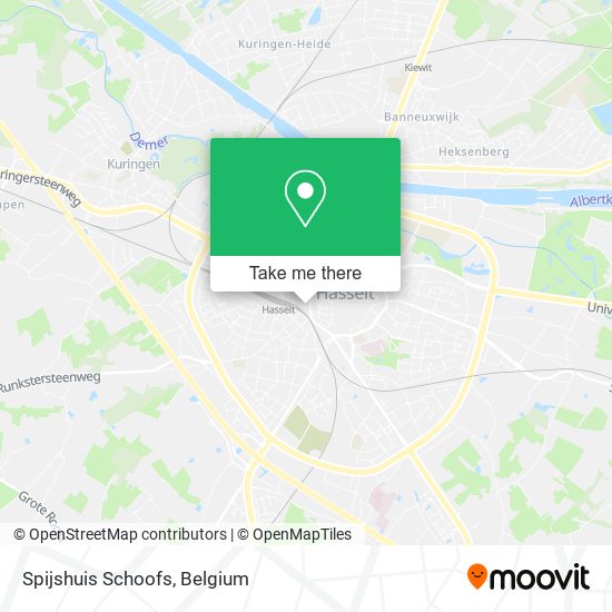 Spijshuis Schoofs map