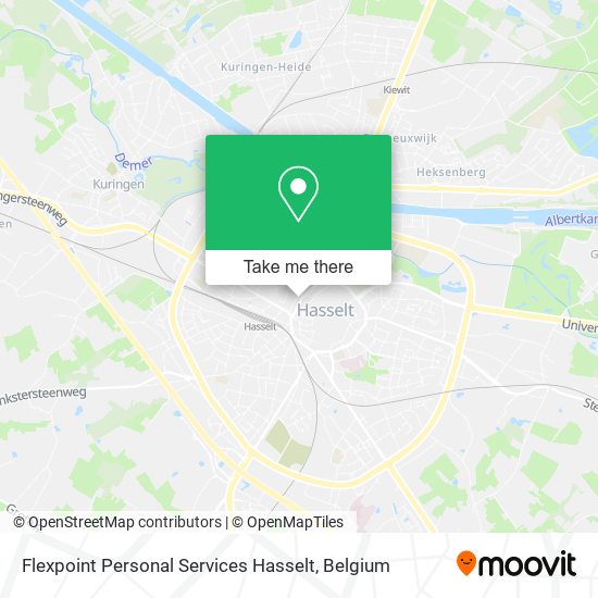 Flexpoint Personal Services Hasselt map