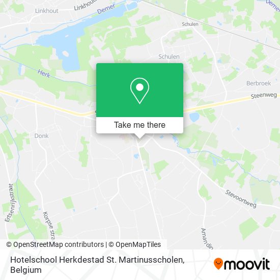 Hotelschool Herkdestad St. Martinusscholen map