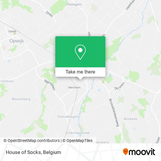 House of Socks map