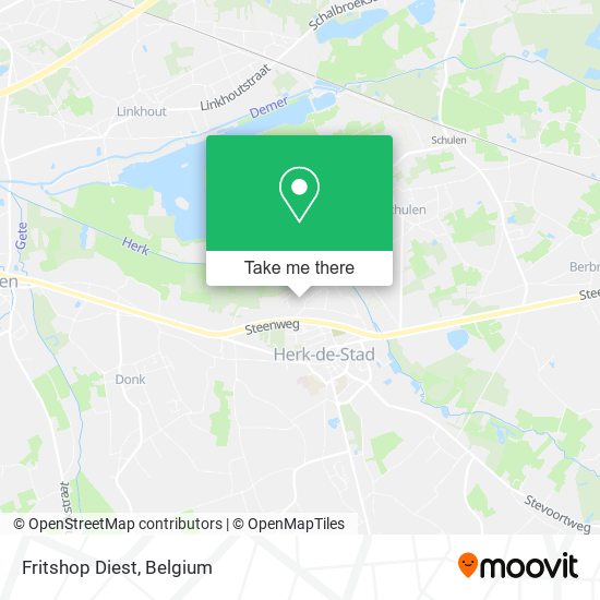 Fritshop Diest map