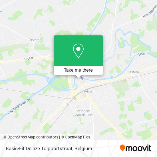 Basic-Fit Deinze Tolpoortstraat map