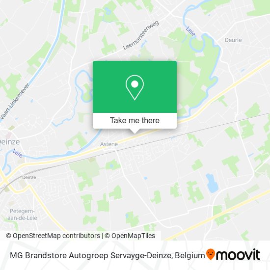 MG Brandstore Autogroep Servayge-Deinze map