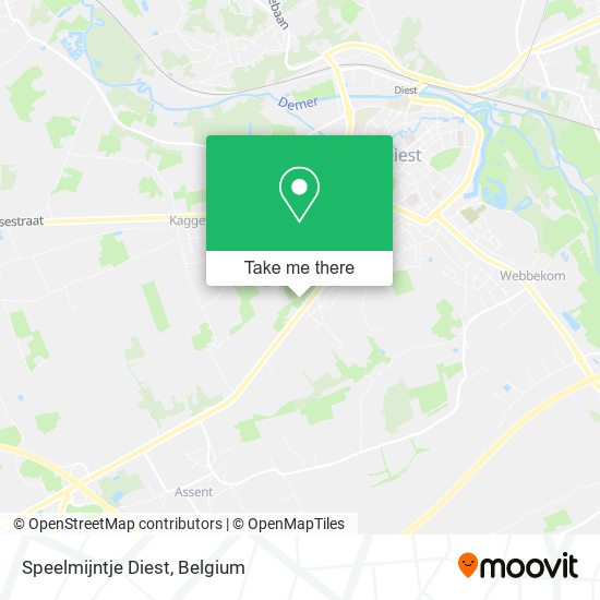 Speelmijntje Diest plan