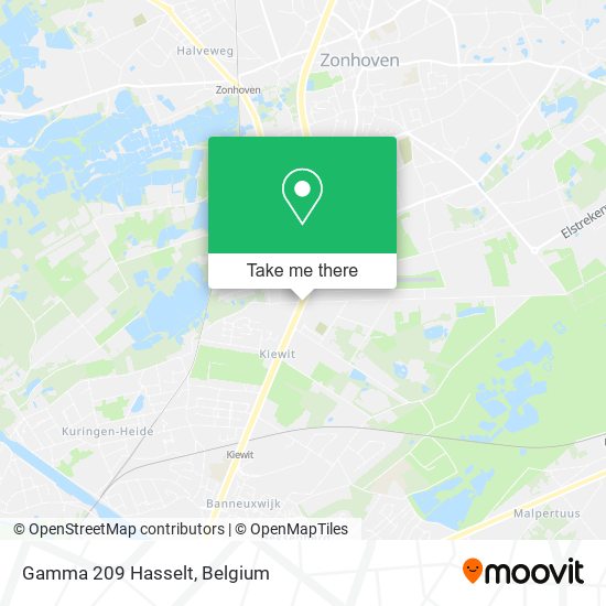 Gamma 209 Hasselt plan