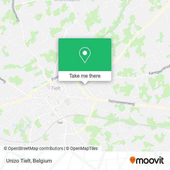 Unizo Tielt map