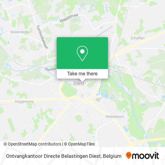 Ontvangkantoor Directe Belastingen Diest map