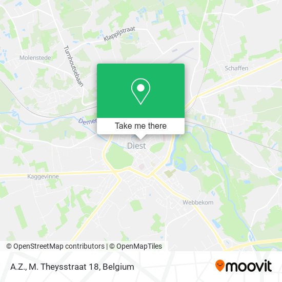 A.Z., M. Theysstraat 18 map