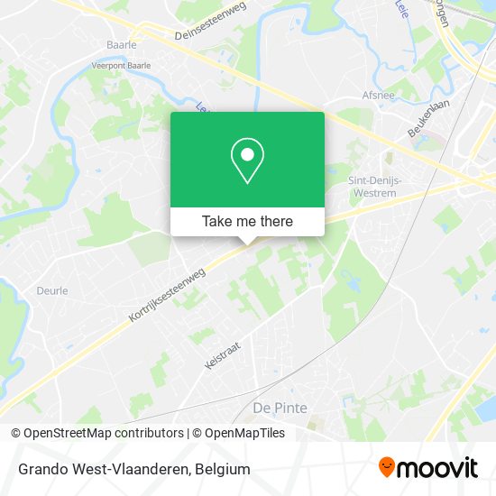 Grando West-Vlaanderen map