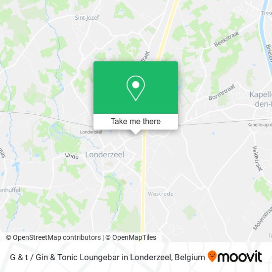 G & t / Gin & Tonic Loungebar in Londerzeel map