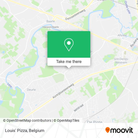 Louis' Pizza map