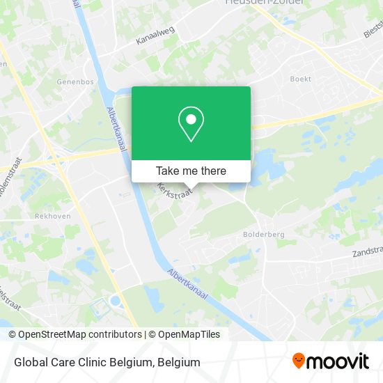 Global Care Clinic Belgium map